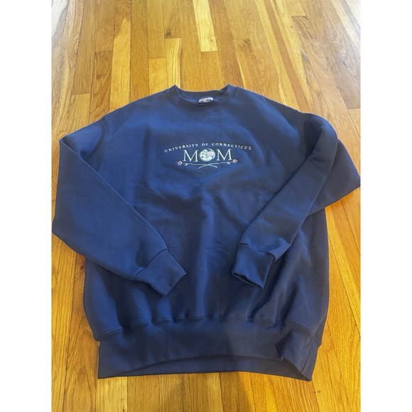 Vintage Jansport USA Made Sweatshirt University Of Connecticut Mom UConn Sz L - Picture 1 of 11